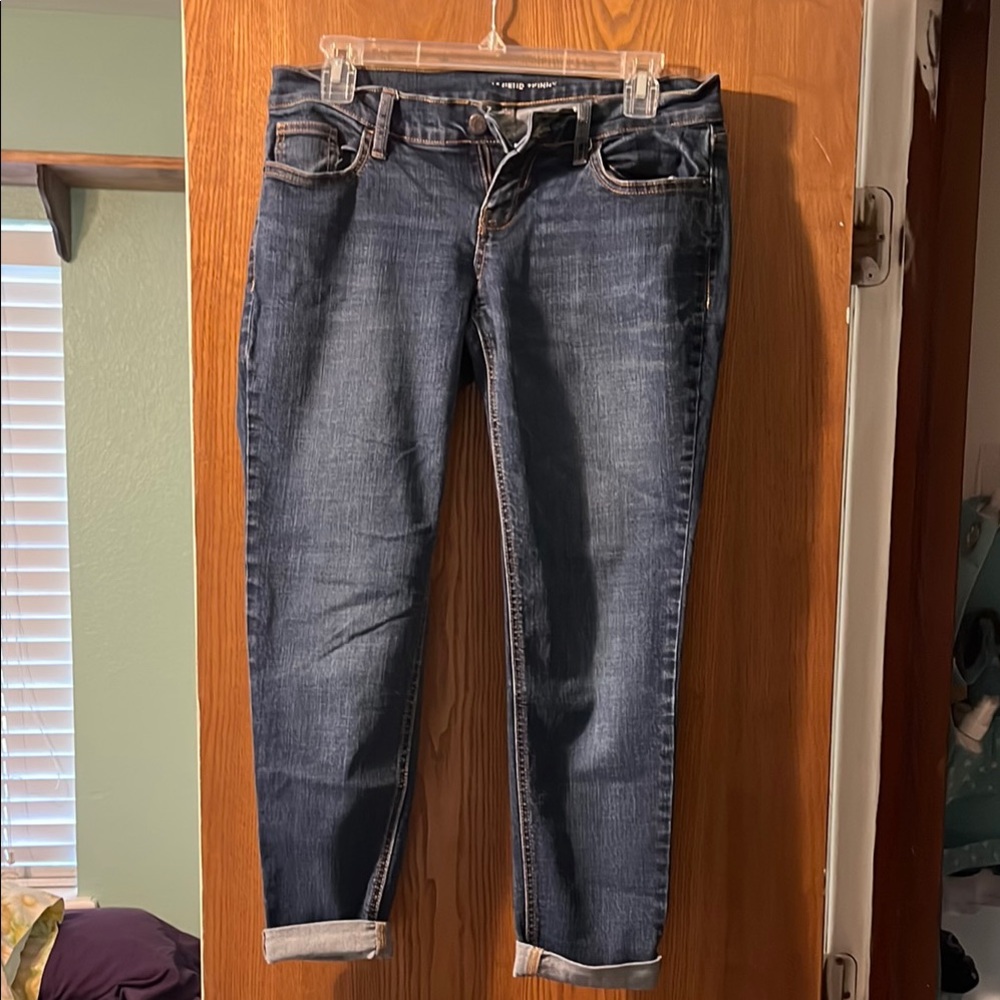 Old Navy Dark Blue Cropped Jeans
